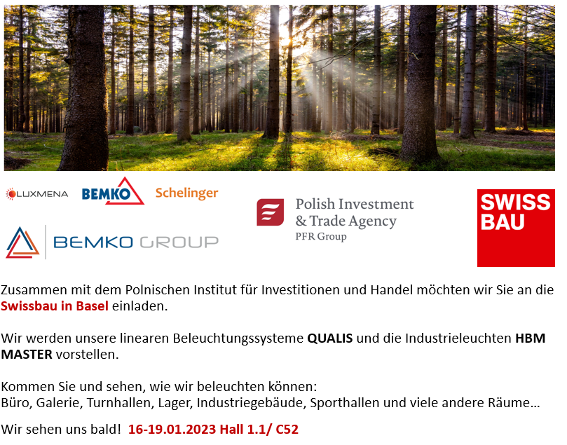 EINLADUNG ZUR SWISSBAU 16. bis 19. Januar 2024 | Messe Basel